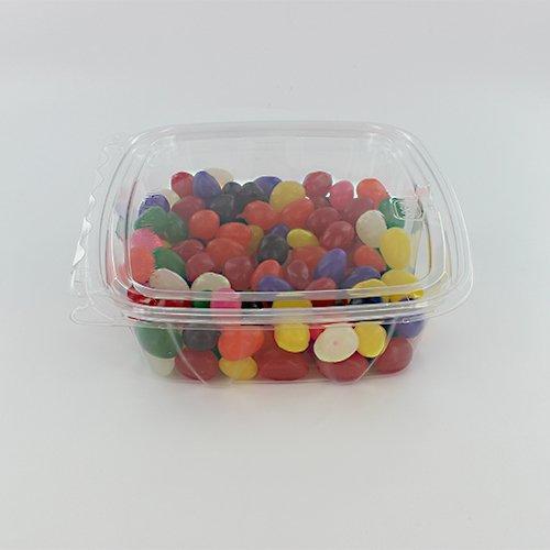 DART Dart 24 oz ClearPac® SafeSeal Tamper-Evident Clear PET Plastic Container with Hinged Flat Lid, CH24DEF (200 Count)
