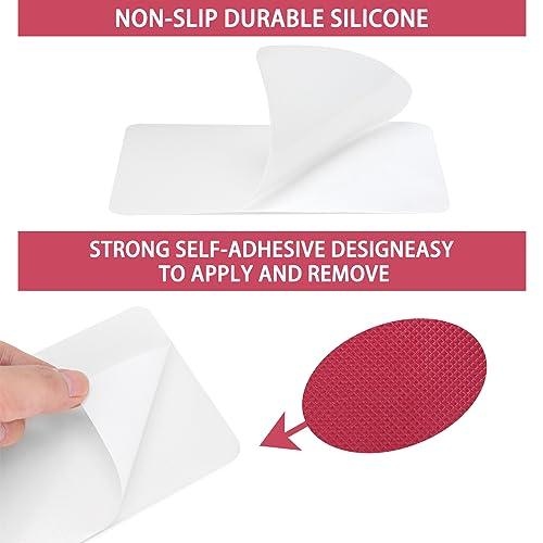 GADEBAO GADEBAO Shoe Sole Protector, 4 Pcs Self Adhesive Shoe Bottom Protector for High Heels, Silicone Anti Slip Shoe Grips on Bottom of Shoes, Sole Guard Non Slip Pads for Shoes (Medium, 6\" by 4\", Clear)