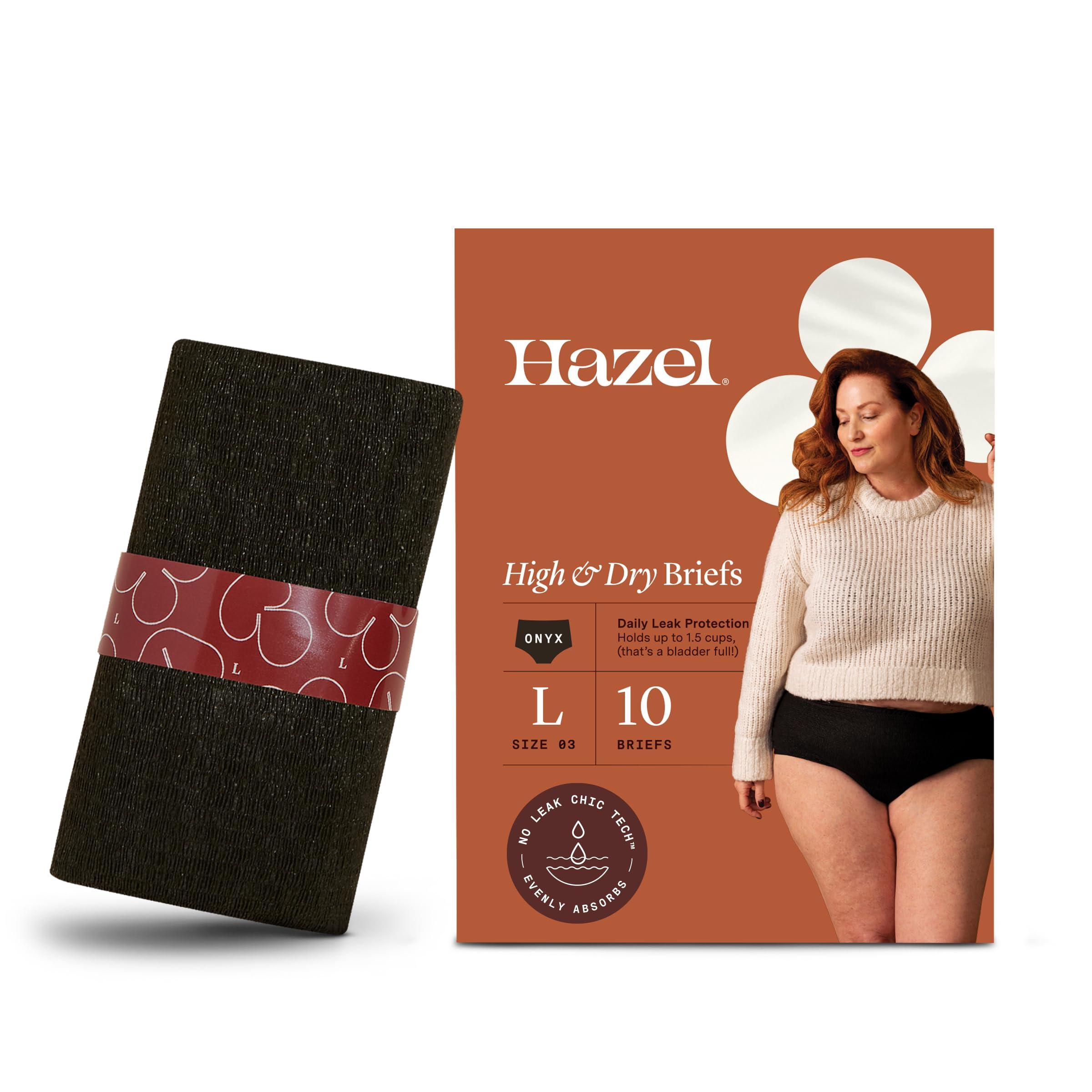 Hazel Hazel High-Waist Pull-Ups Disposable Womens Underwear, Black, Large, 10 Counts, Pack of 1