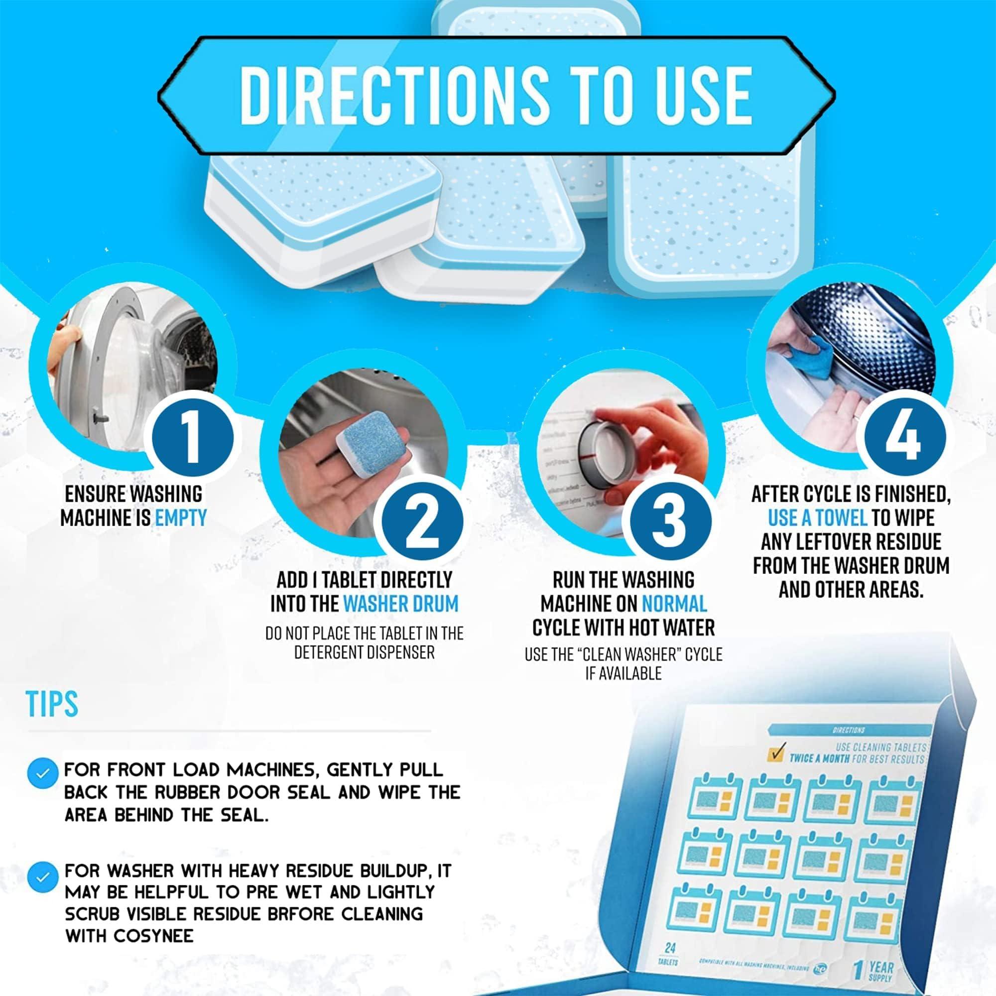 cosynee cosynee Washing Machine Cleaner Descaler 24 Pack