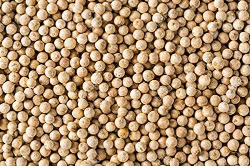 TRH White Peppercorn, Whole - 7.05 Ounces - Bulk White Peppercorns by Denver Spice 200gm by TRH