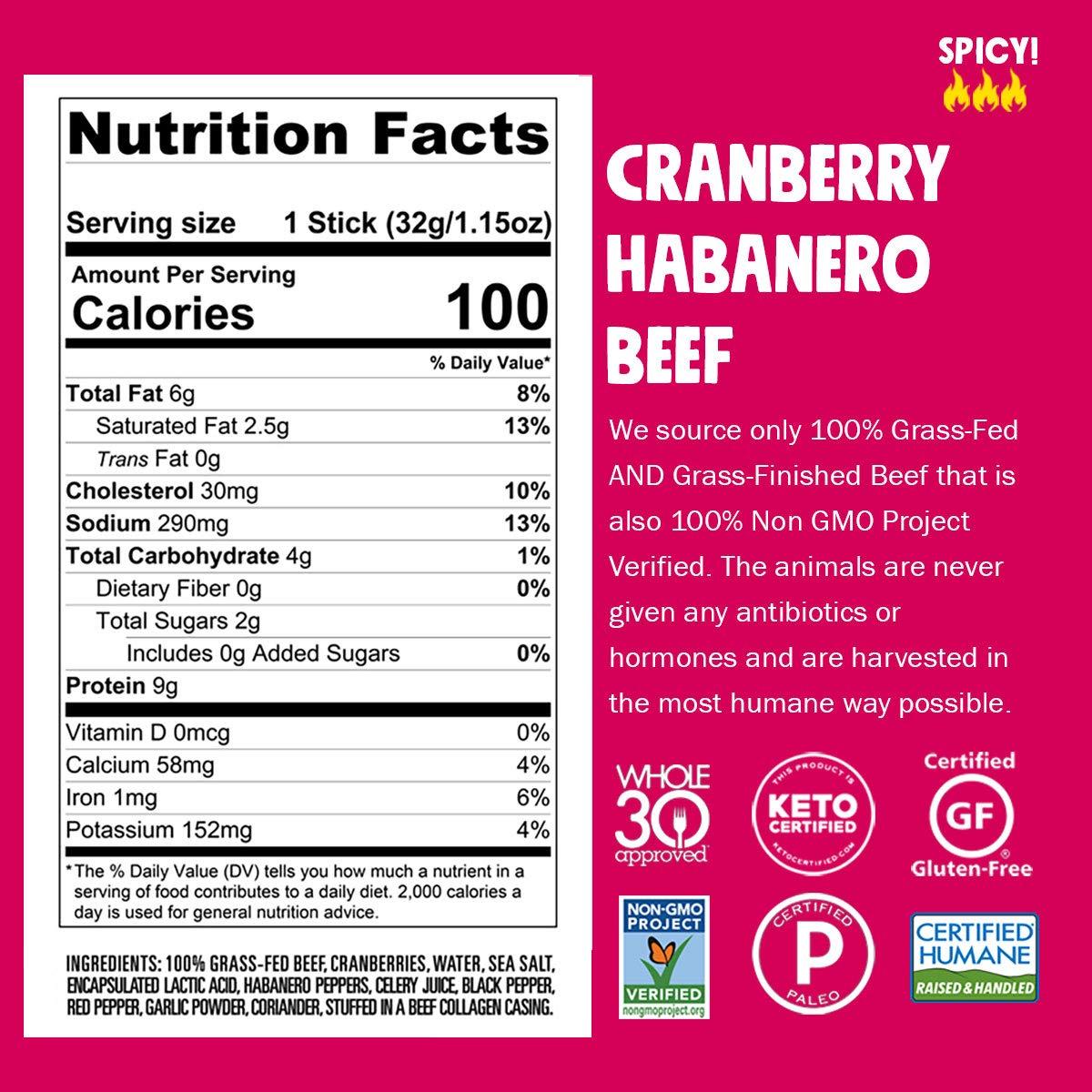 Chomps Chomps Variety Trial Pack, Grass Fed and Free Range Beef & Turkey Sticks, 8 Flavor Pack - Keto, Paleo, Whole30