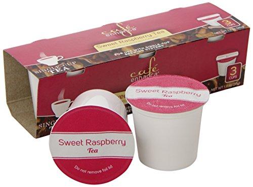 Café Enhanca Café Enhanca Tea, Sweet Raspberry, 3 Count (Pack of 12)