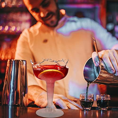 Toddmomy Toddmomy 20pcs Plastic Wine Glass Clear Cocktail Cup Margarita Glasses Cinco De Mayo Party Decorations Parfait Cup Drinking Cup Wine Tasting Cup Wine Cup Delicate Ice Cream Cup