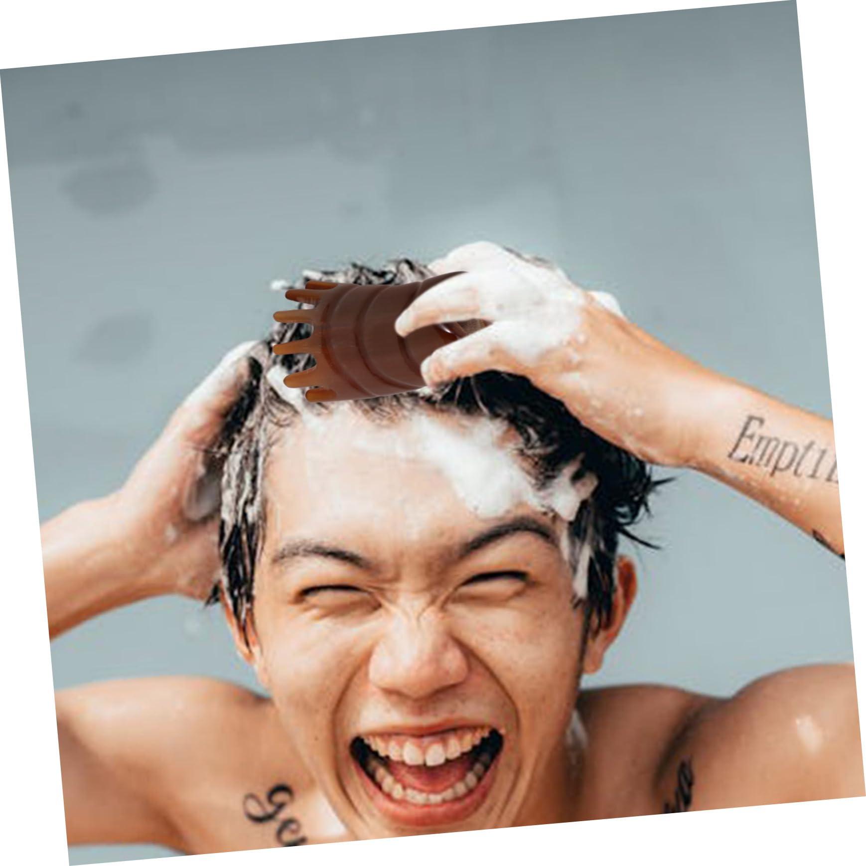 SEWOART SEWOART Bamboo Hair Washing Tool for Head Massage Scalp Massage Brush Massage Comb Scalp Portable Shampoo Brush Hair Cleansing Brush