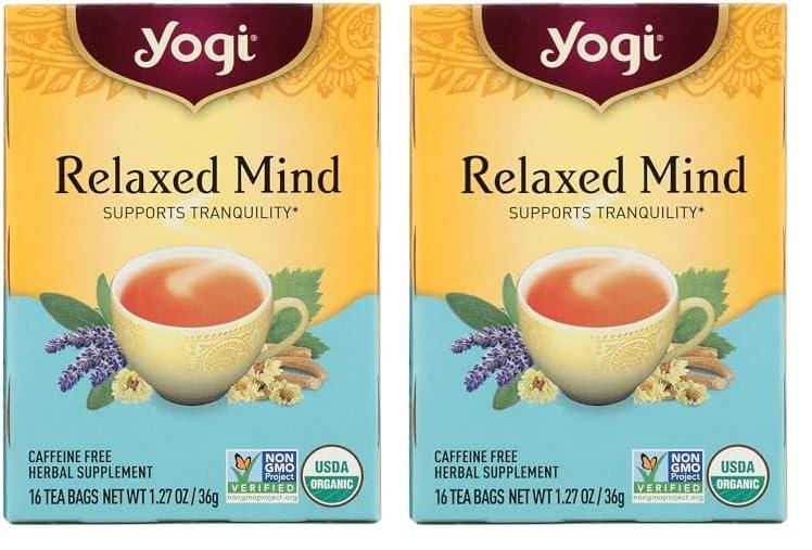 Yogi Yogi Tea, Relaxed Mind, 16 Count, Packaging May Vary (Pack of 2)