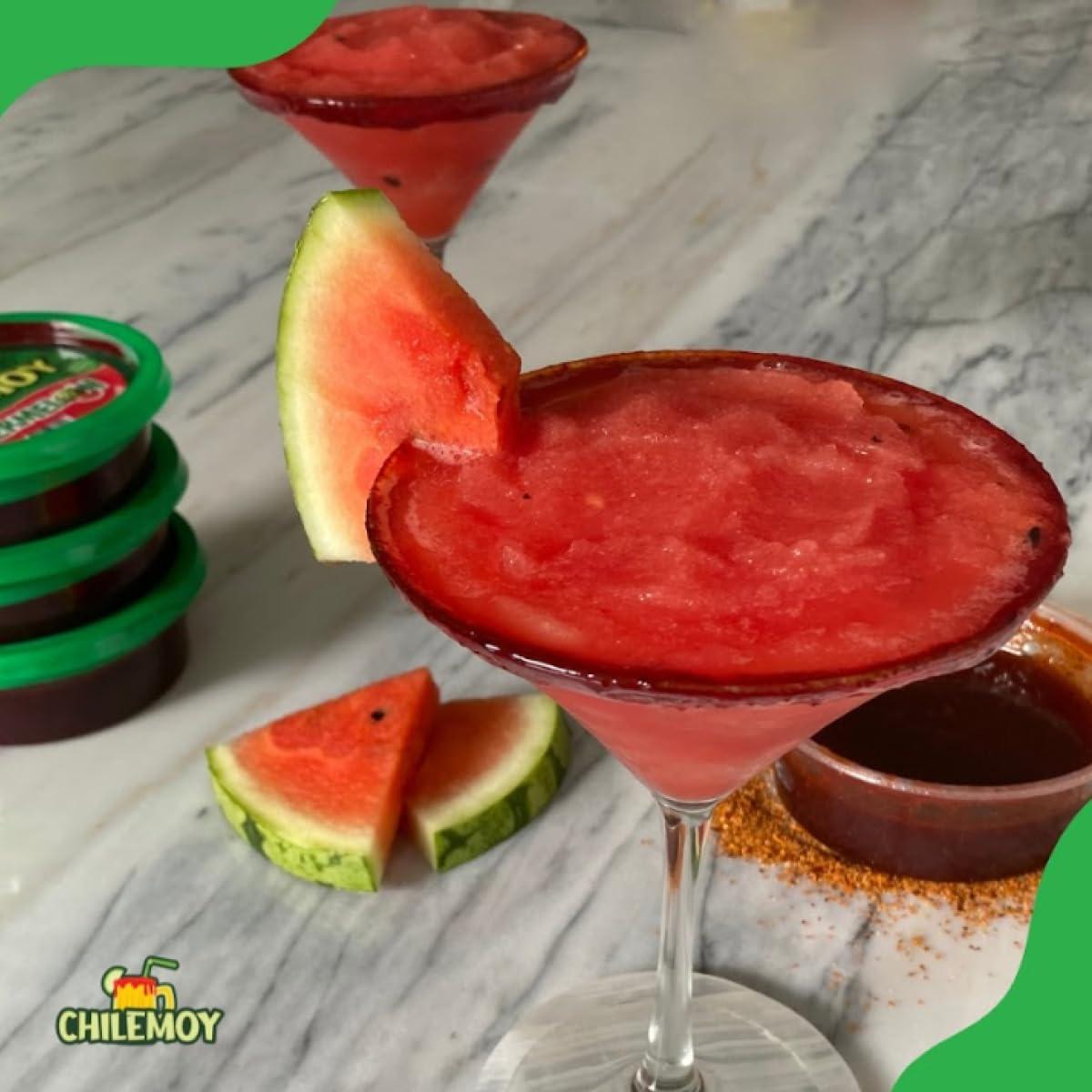 Chilemoy CHILEMOY Rim Dip Chamoy | Handcrafted Mexico | Chamoy Rim Paste for Cocktails, Seltzer, Michelada Rim Dip | Tajin Rimmer for Cocktails 8oz Watermelon