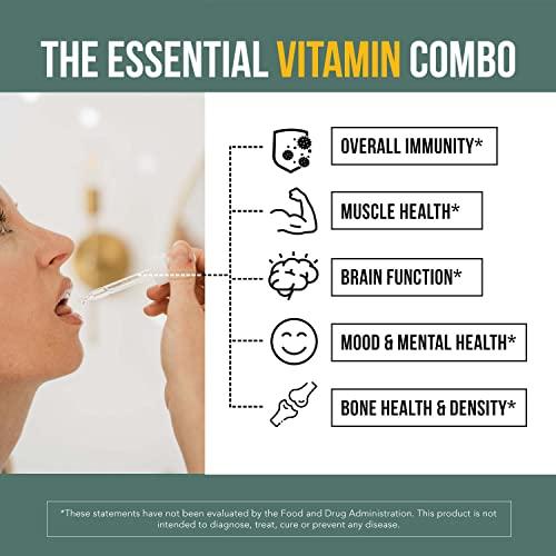 Triquetra Health Organic Plant D3 + K2 - 10,000 iu D3 - All-Trans MK7 from MenaQ7 (120 mcg K2) - 100% Organic & Plant-Based Sublingual D3 Drops (Cholecalciferol), 100% Vegan - Supports Immunity, Bone, Mood & Brain