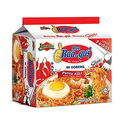 Ibumie Ibumie Mee Instant Noodles 70g (Ibumie Baa..gus Mi Goreng Asli Lebih Pedas, 30 Packs)