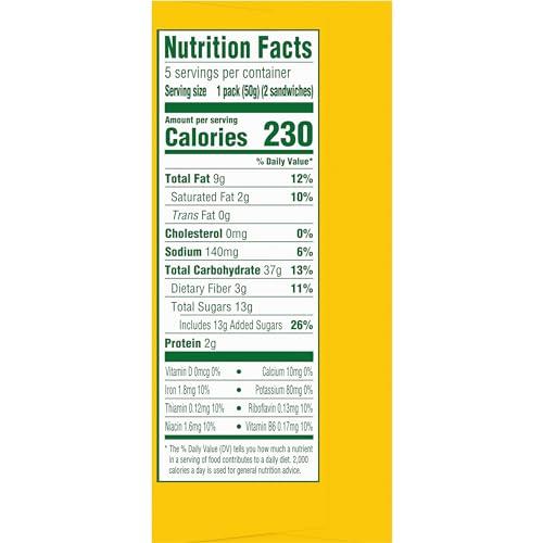 Belvita belVita Breakfast Sandwich Cinnamon Brown Sugar with Vanilla Creme Breakfast Biscuits, 5 Packs (2 Sandwiches Per Pack)