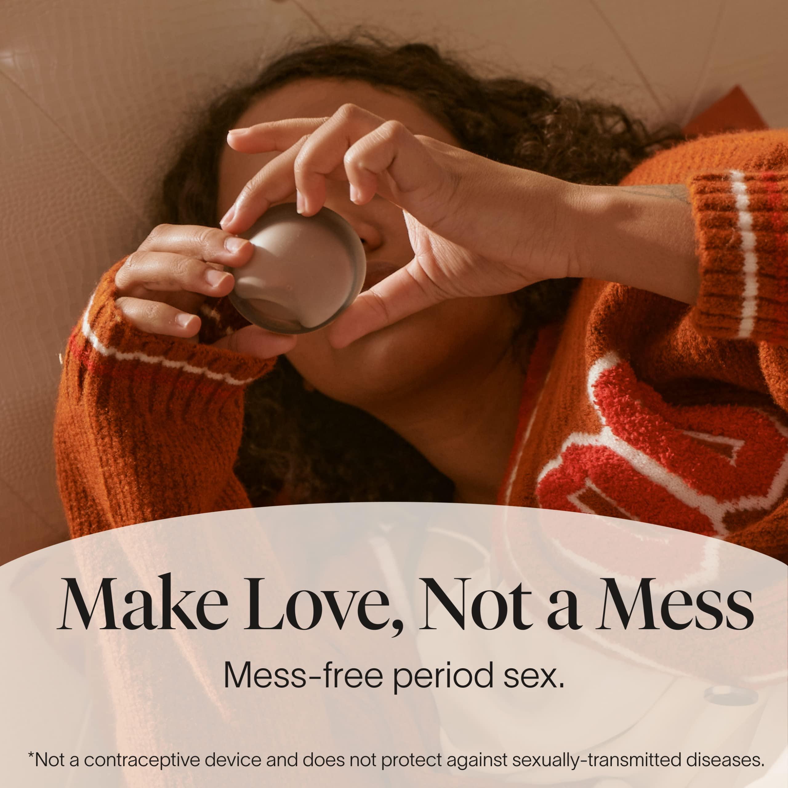 Cora Cora Menstrual Disc | Reusable Period Disc | Wear Up to 12-Hours | Sustainable Alternative to Tampons/Pads | for Light/Heavy Flows | Leak Proof | Medical Grade Silicone | Eco-Friendly Feminine Hygiene