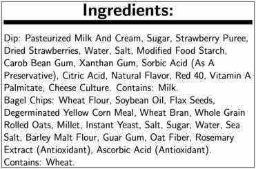 Philadelphia Philadelphia Strawberry Bagel Chips and Cream Cheese Dip, 2.5 Ounce -- 10 per case.