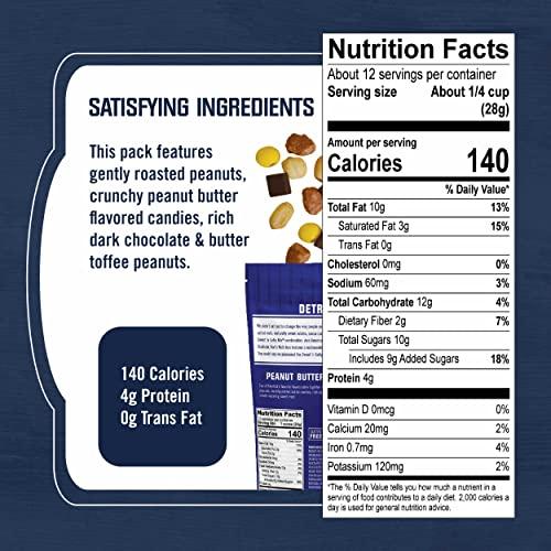 Kar's Kar's Nuts Peanut Butter 'N Dark Chocolate Trail Mix Snacks - Roasted Peanuts, Peanut Butter Candies, Dark Chocolate & Butter Toffee Peanuts, 12 oz Resealable Pouch (Pack of 6)