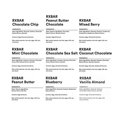 RXBAR RXBAR Protein Bars, 12g Protein, Gluten Free Snacks, Variety Pack (28 Bars)