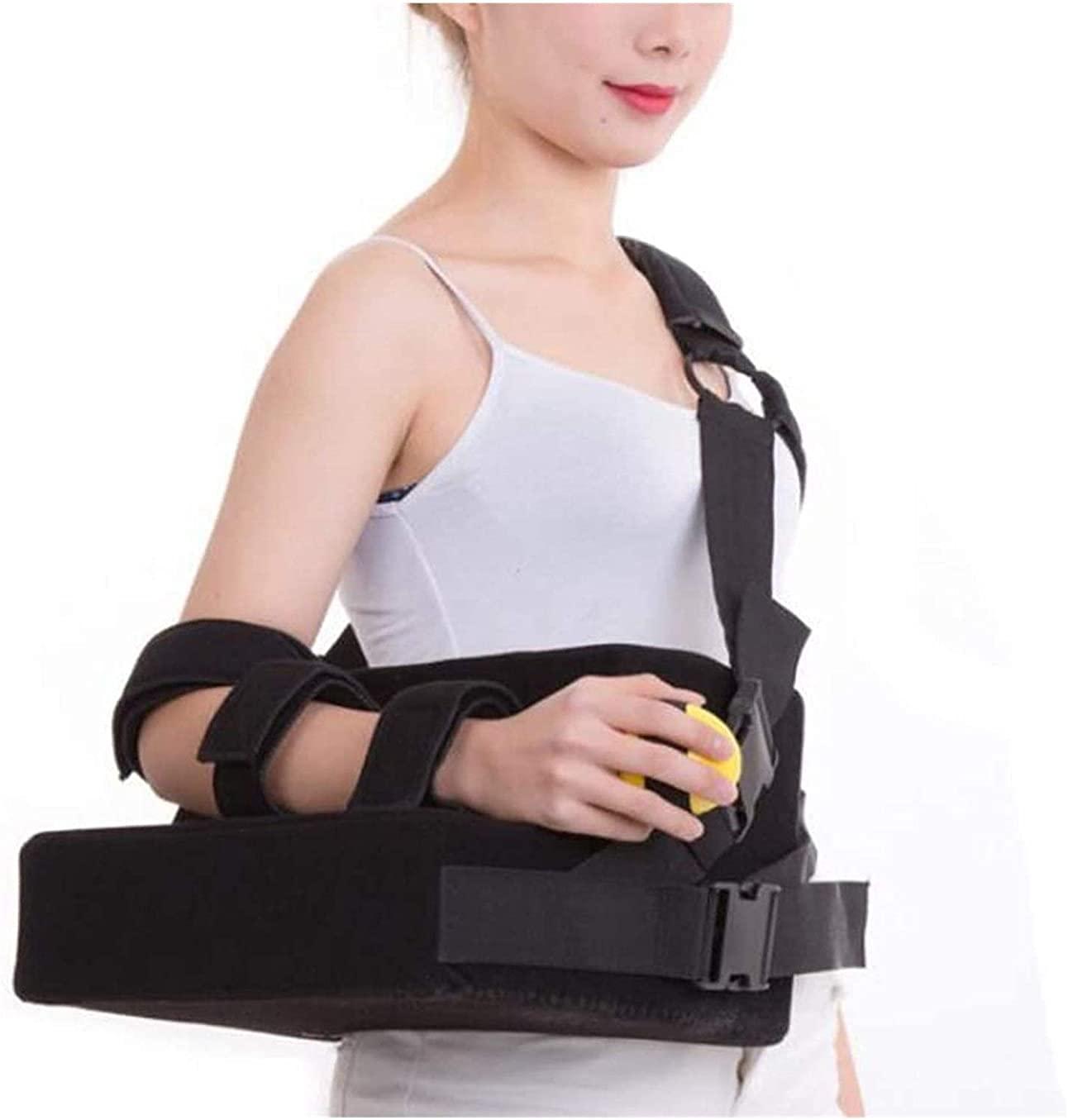 ZJDYDY Medical Arm Sling Shoulder Immobilizer Rotator Cuff Support Brace Left or Right Arm Shoulders Wrist Elbow Brace with Abduction Pillow and Exercise Ball