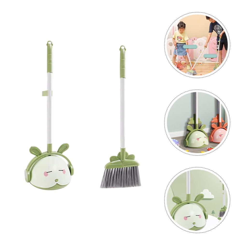Holibanna Holibanna 1 Set Kids Toys Desktop Cleaning Tools Child Broom Housekeeping Cleaning Tool for Kids Broom Helper Small Cleaning Dustpan Broom and Dustpan Cartoon Household Products Pp Toddler