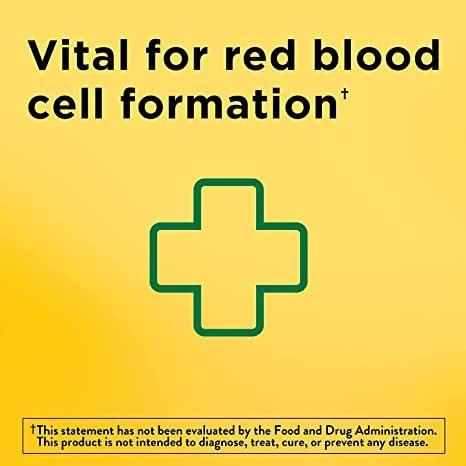 Textila Nature Made Iron 65 mg (325 mg Ferrous Sulfate) Tablets, Dietary Supplement for Red Blood Cell Support, 365 Tablets, 365 Day Supply Bunde with Weekly Pill Organizer