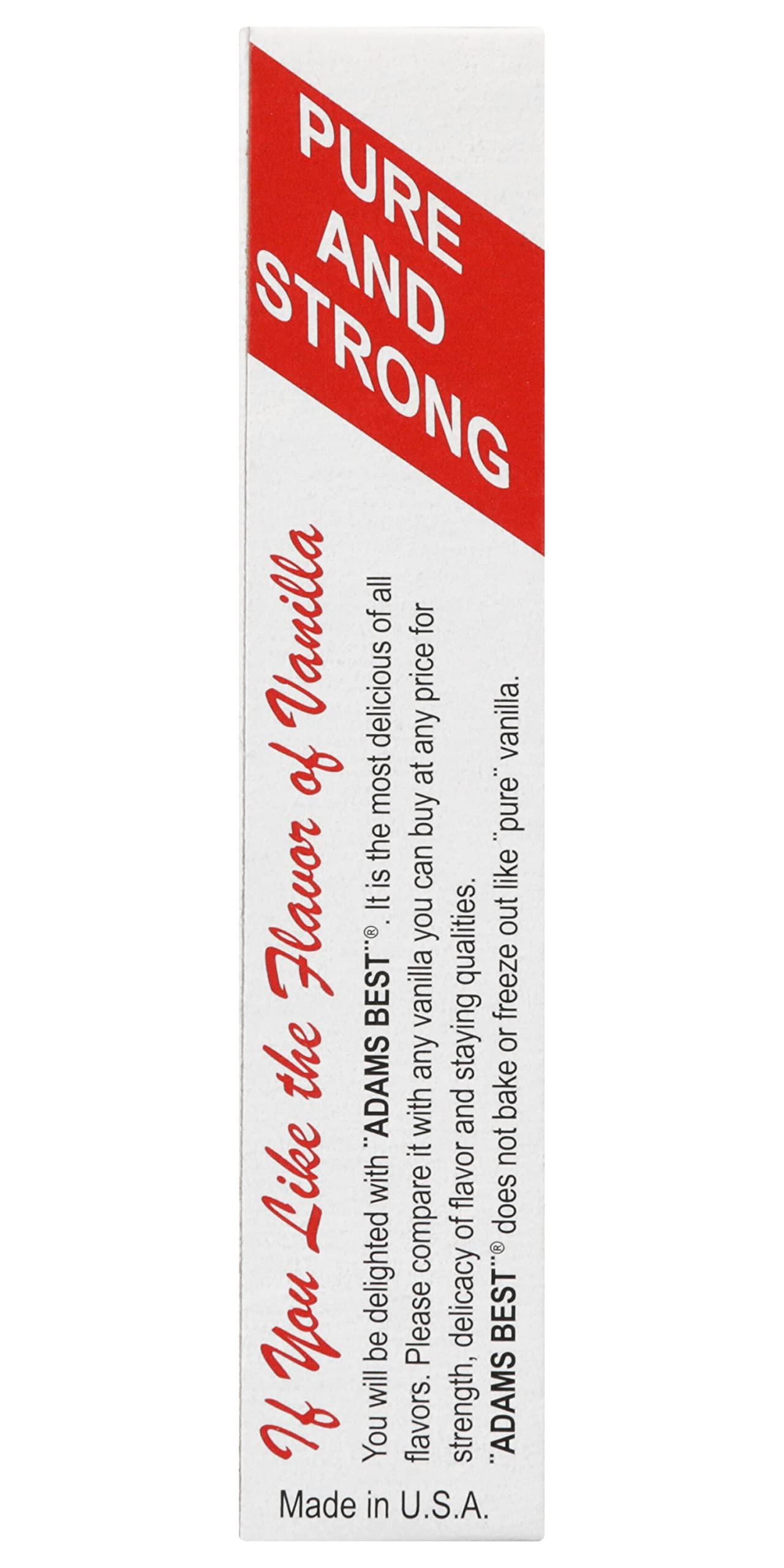 Adams Extract Adams Extract Imitation Coconut Flavor, Extra Strength, Gluten Free, 1.5 FL OZ Glass Bottle (Pack of 1)