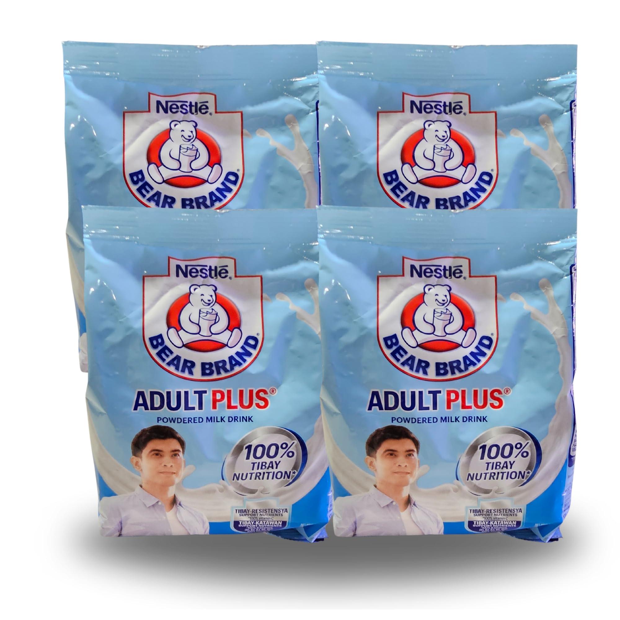 Bear Brand Bear Brand Adult Plus Powdered Milk Drink 300g (4 packs), 10.5 Ounce (Pack of 1)