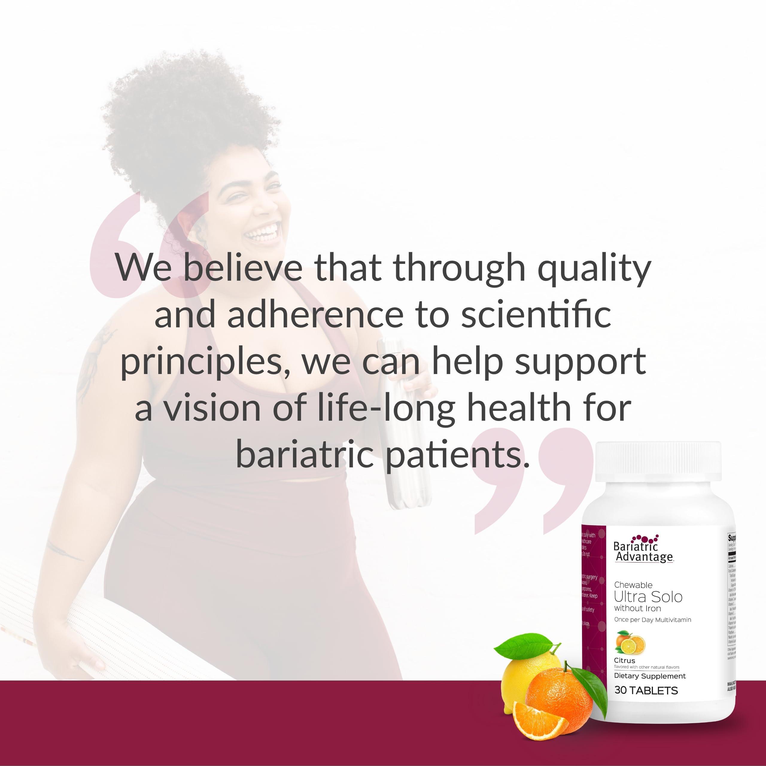 Bariatric Advantage Bariatric Advantage - Chewable Ultra Solo Without Iron - Citrus - 30 Tablets (Pack of 1)