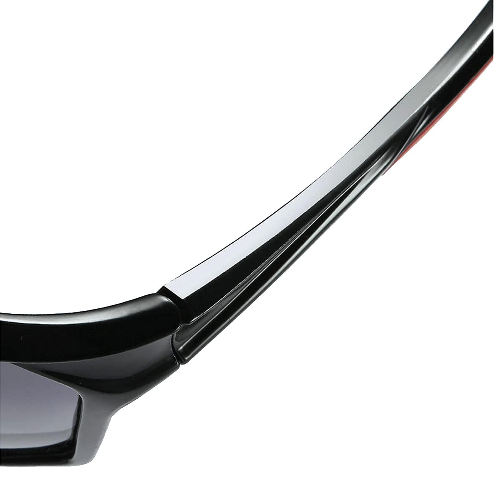 COTIA COTIA Men's Outdoor Driving Sports Full Reading Sunglasses Cycling Classic Reader Magnification Presbyopic Sun Glasses (black, 0)