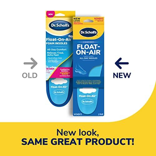 Dr. Scholl\'s Dr. Scholl\'s Women\'s Float-On-Air Comfort Insoles, 1 Pair & Love Your Sneakers Insoles, Women Size 6-10, 1 Pair Bundle