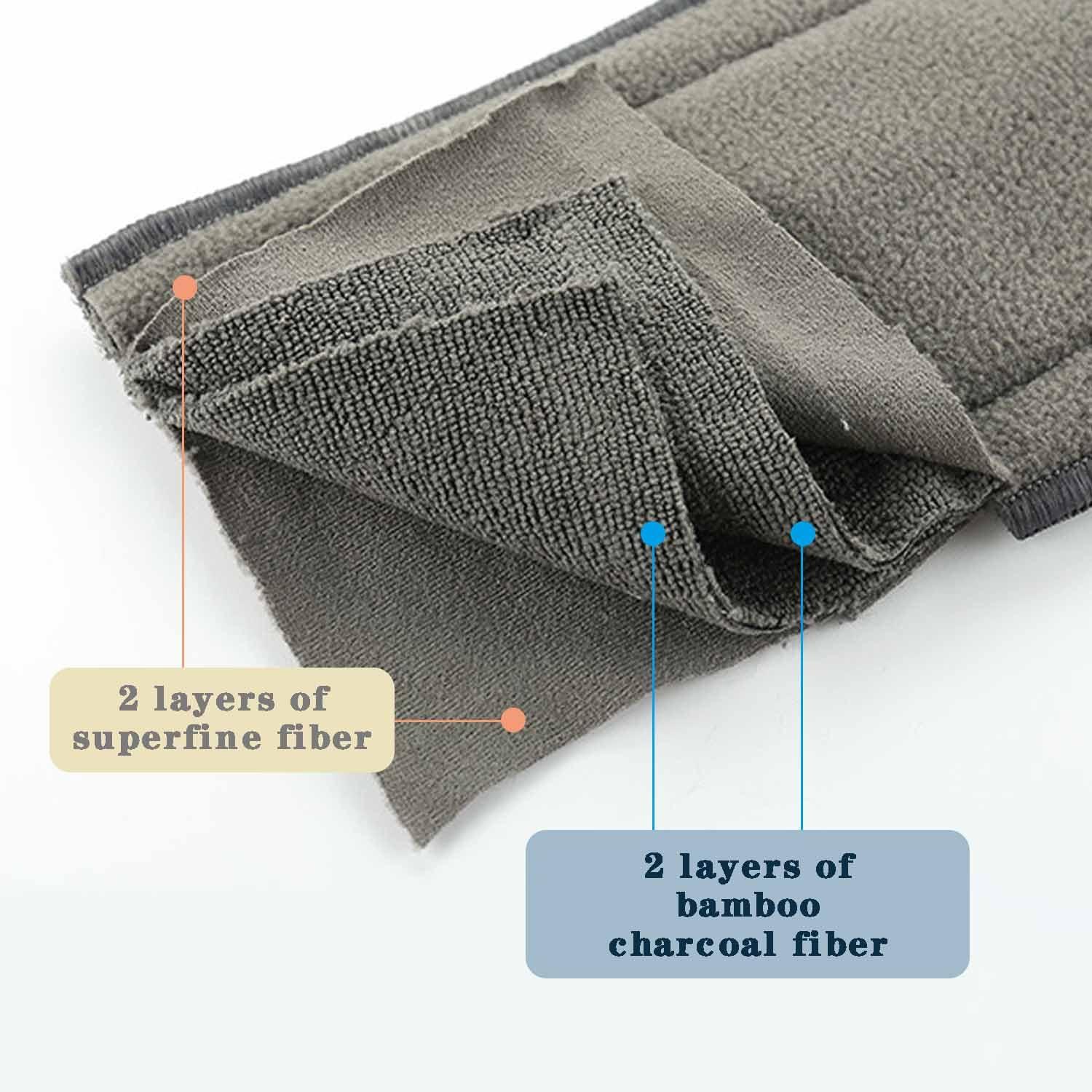 Lmaray 3 Pack Oversized Diaper Inserts for Cloth Adult Diaper, Reusable Cloth Diaper Wrap, Washable