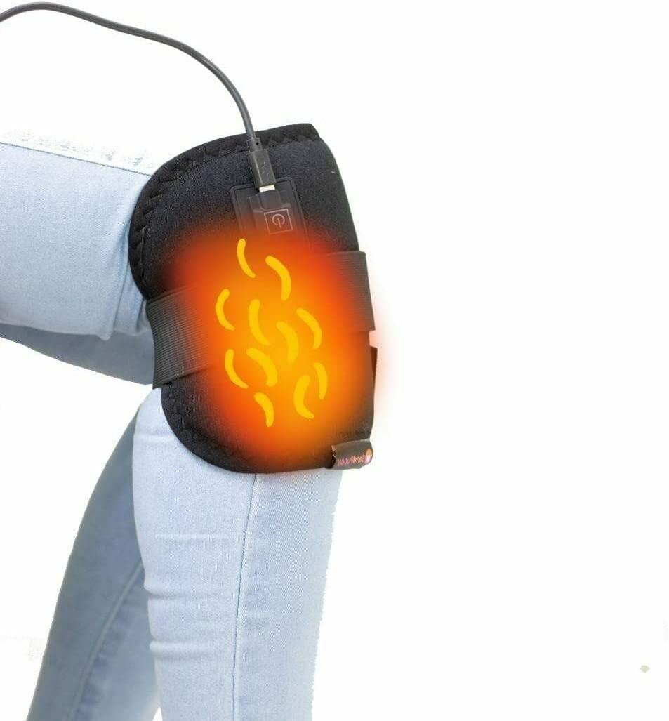 sainio sainio 3 in 1 Electric Heating Pad for Knee Pain Relief (Black) | Ideal for Knee, Elbow