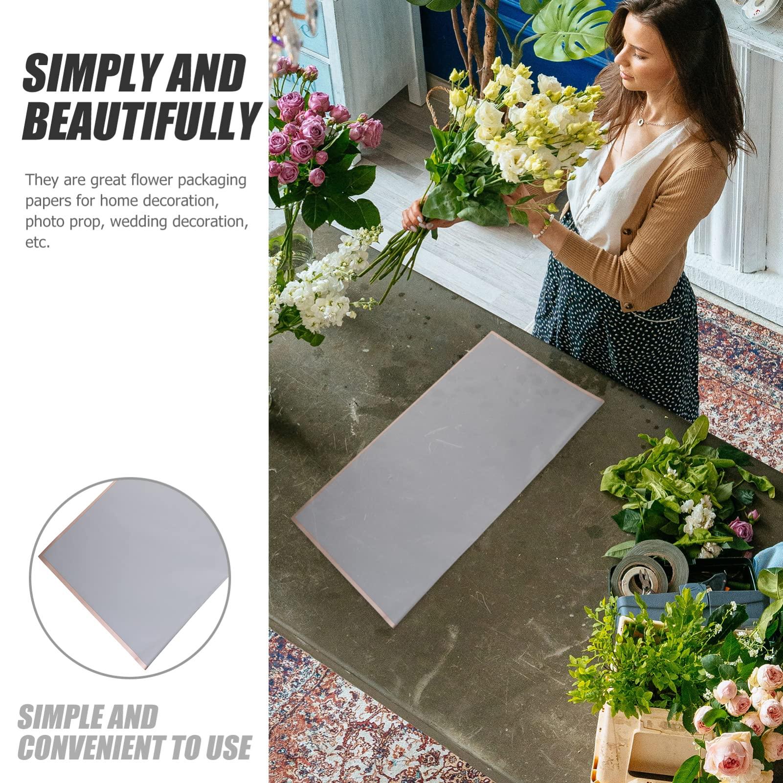 Operitacx Operitacx 20 Sheets flower bouquet wrapping paper wrapping paper floral paper Rose flower material translucent flower wrapping Material bouquet supplies sheet craft paper