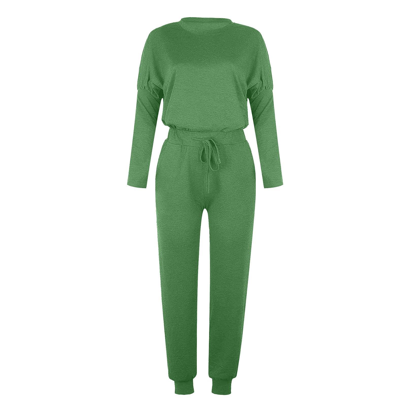 JEGULV JEGULV ropa invierno para Mujer Warm Up Suits for Women 2 Pieces, Plus Size Sweatsuits, 2 Piece Outfits for Women Sexy, Winter for Women Cute 2 Piece Outfits for Women Fall Green