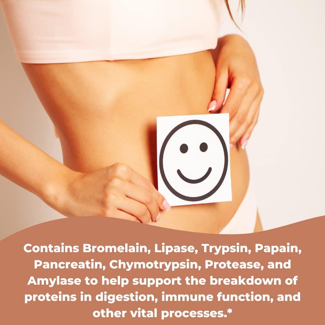 Wonder Laboratories Wonder Laboratories Proteolytic Enzymes | Bromelain Papain Pancreatin Trypsin 550 mg Total with Standardized Amylase, Lipase, and Protease, 300 Tablets