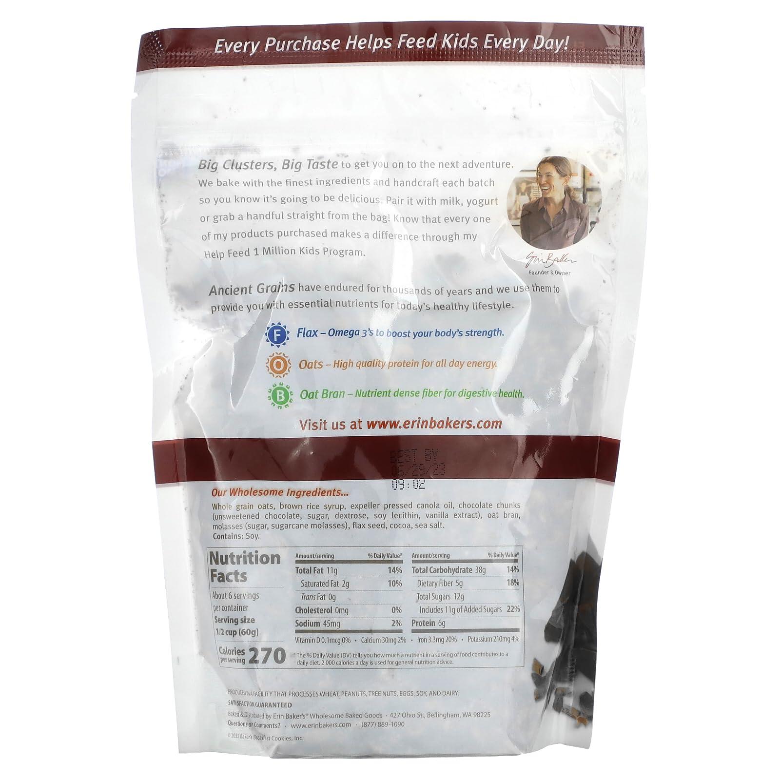 Erin Baker\'s Erin Baker\'s Homestyle Granola Double Chocolate Chunk - 12 oz