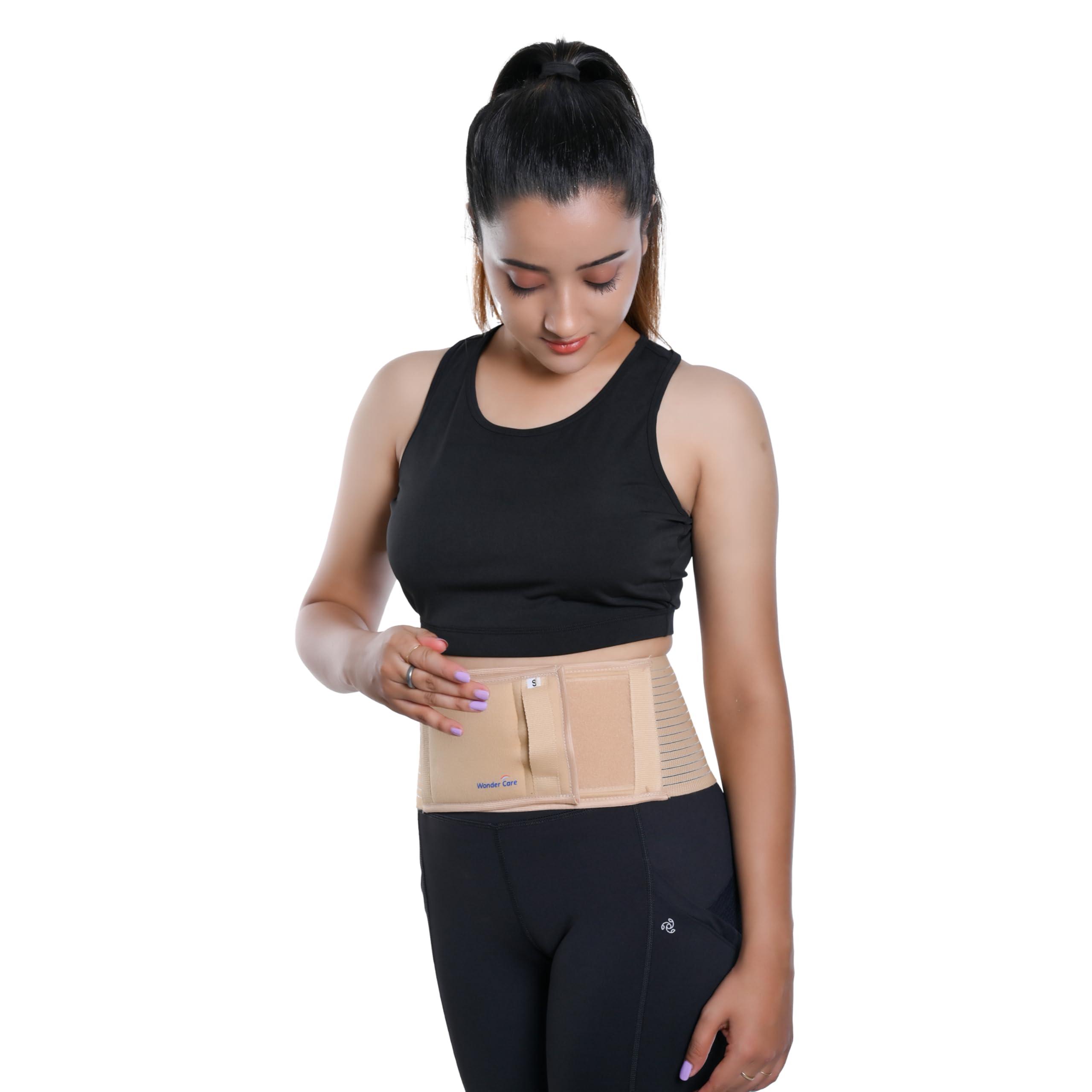 Wonder Care Wonder Care- Umbilical Hernia Support Belt Abdominal Binder for Belly Button Hernias or Navel Hernias, Hernia pain relief Brace, Beige (XL, 40\"-46\")