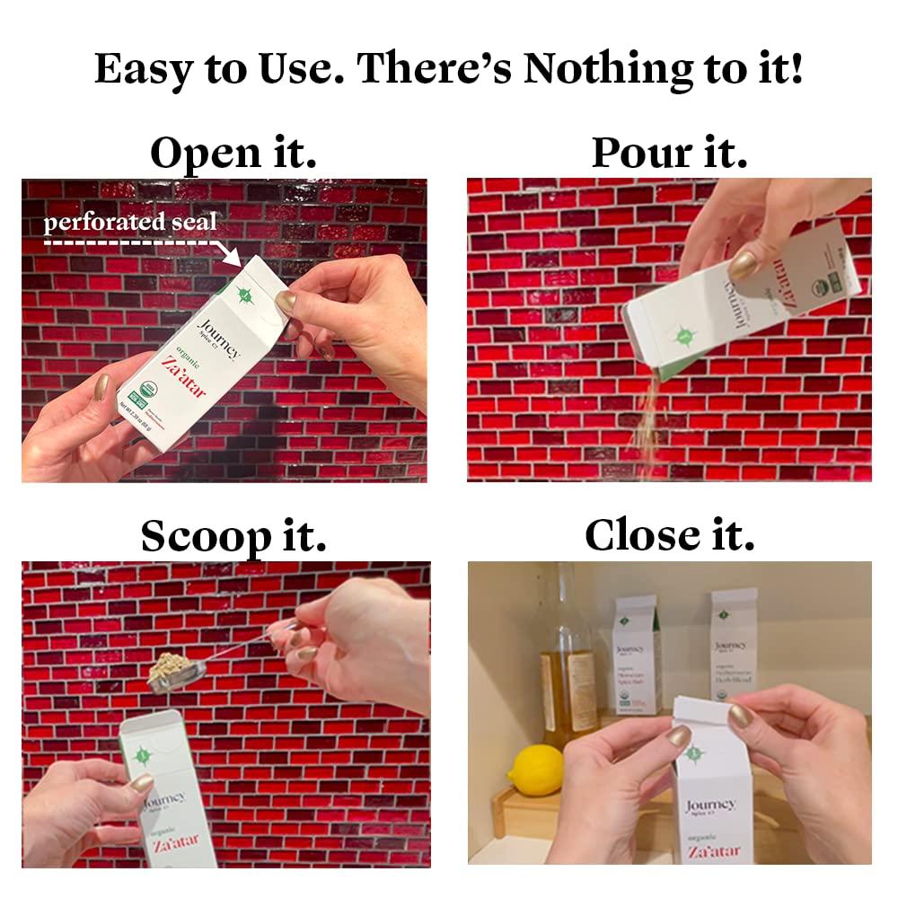 Journey Spice Co. Organic Gourmet Mediterranean Spice and Seasoning Gift Set by Journey Spice Co. | Salt-Free | Greek Seasoning | Meat & Vegetable Seasoning | Non-GMO