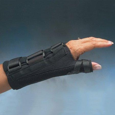 North Coast Medical D-ring Thumb Spica and Wrist Splint : Left; Small7" to 7-3/4" (18 to 20cm)