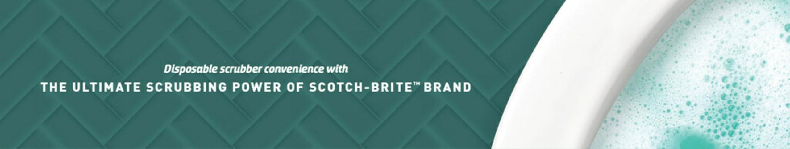 Scotch-Brite Scotch-Brite Power Scour Toilet Cleaning System, Toilet Bowl Cleaner with Disposable Scrub Pad Tablets, Includes 1 Wand, Stand and 5 Scrubbing Pad Refills