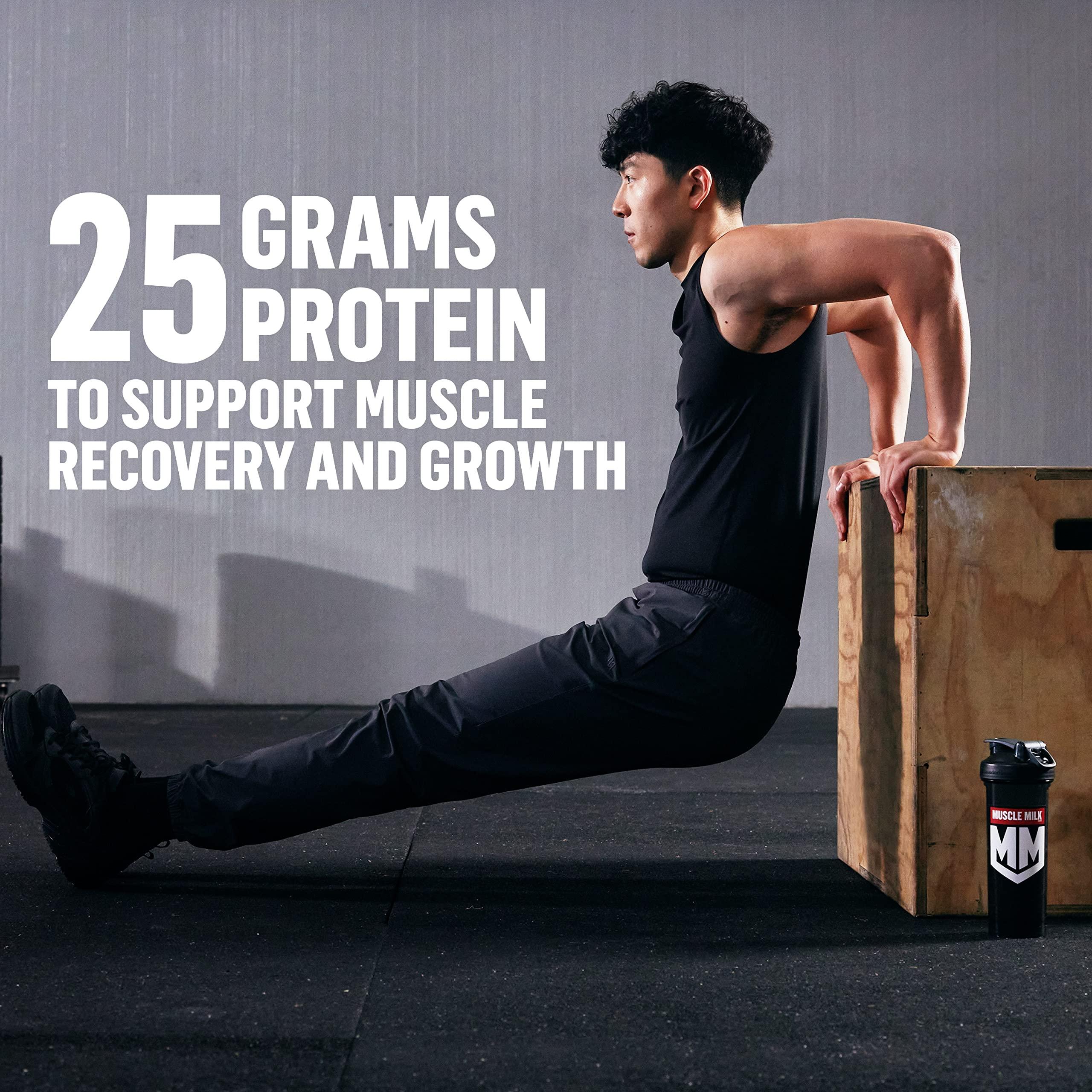 Muscle Milk Muscle Milk 100% Whey Protein Powder, Vanilla, 5 Pound, 66 Servings, 25g Protein, 2g Sugar, Low in Fat, NSF Certified for Sport, Energizing Snack, Workout Recovery, Packaging May Vary