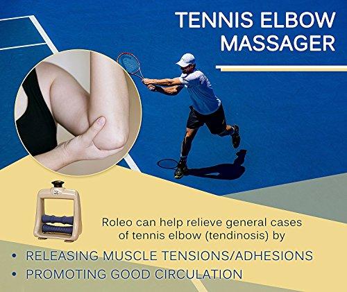 Roleo Hand Massager for Arthritis, Deep Tissue Massager for Carpal Tunnel Relief - Forearm Massager for Hand Therapy with Trigger Point Foam Roller - Finger Massager and Wrist Roller - Arm Massager by Roleo