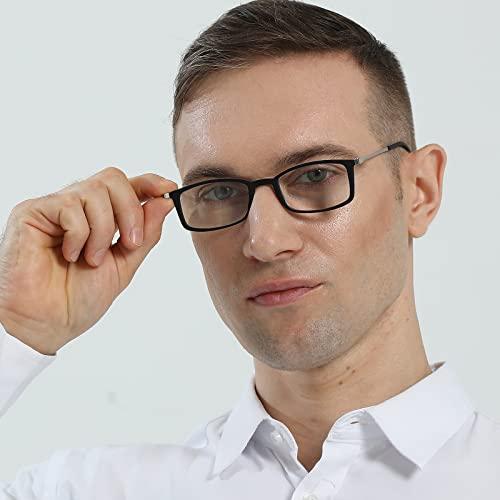 KoKoBin KoKoBin Ultra-thin anti-blue reading glasses, anti-glare glasses (Black, 1.25)