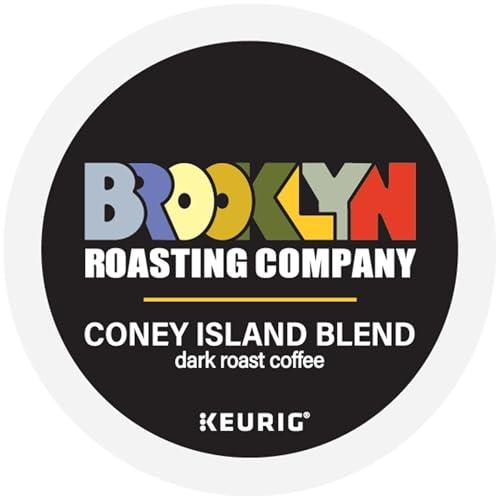 Brooklyn Roasting Company Brooklyn Roasting Company Coney Island Blend, Single Serve Keurig K-Cup Pods, Dark Roast Coffee, 10-Count Box