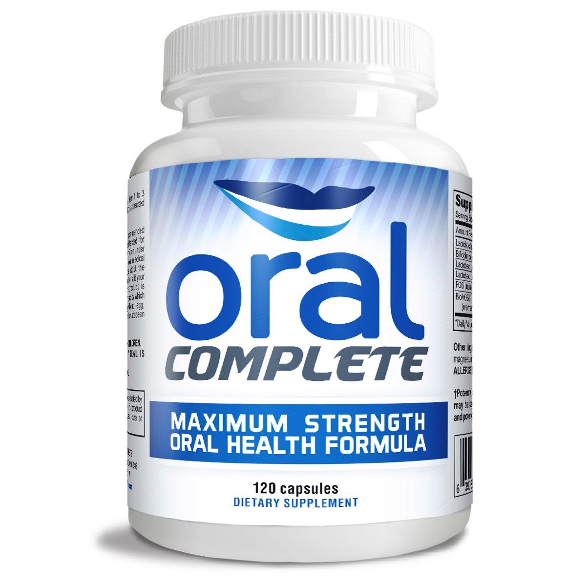 Instant Brands Oral Complete 11-in-1 Dental Probiotics, Bad Breath Treatment Halitosis Tonsil Stone with Non-GMO with BLIS K12, Ashwagandha and Collagen, 120 Capsules