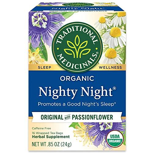 Traditional Medicinals Traditional Medicinals Organic Fair Trade Certified Nighty Night Herbal Tea (16 Count (Pack of 4))