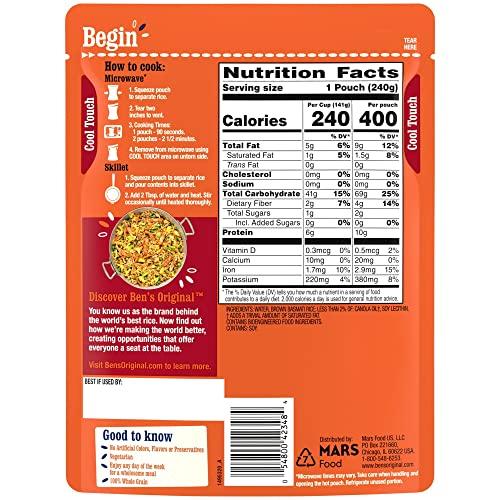 BEN'S ORIGINAL BEN'S ORIGINAL Ready Rice Brown Basmati Rice, Easy Dinner Side, 8.5 OZ Pouch (Pack of 12)