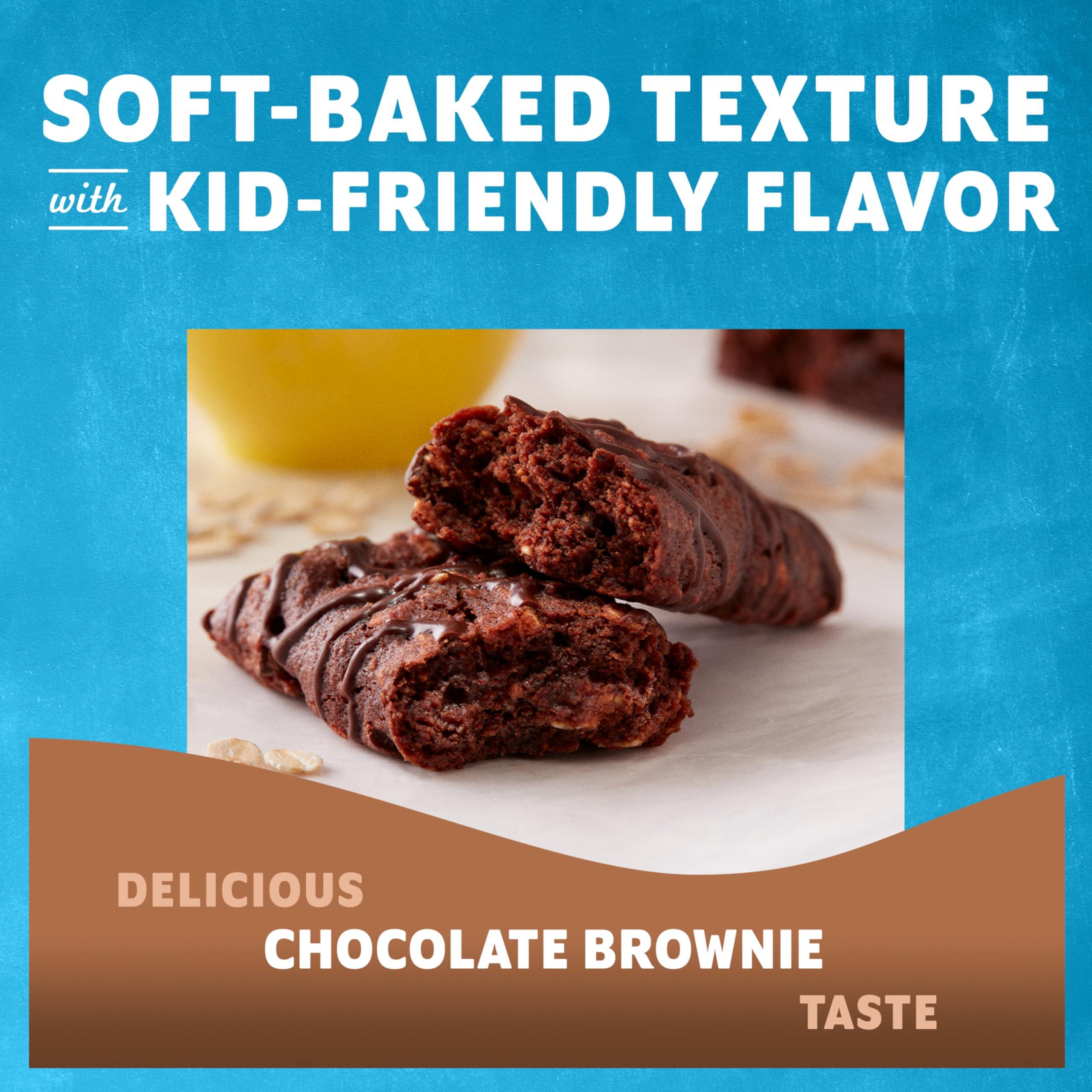 Clif Kid Zbar Zbar - Chocolate Brownie - Soft Baked Snack Bars - Non-GMO - 10g Whole Grains - USDA Organic Granola Bars (24 Pack)