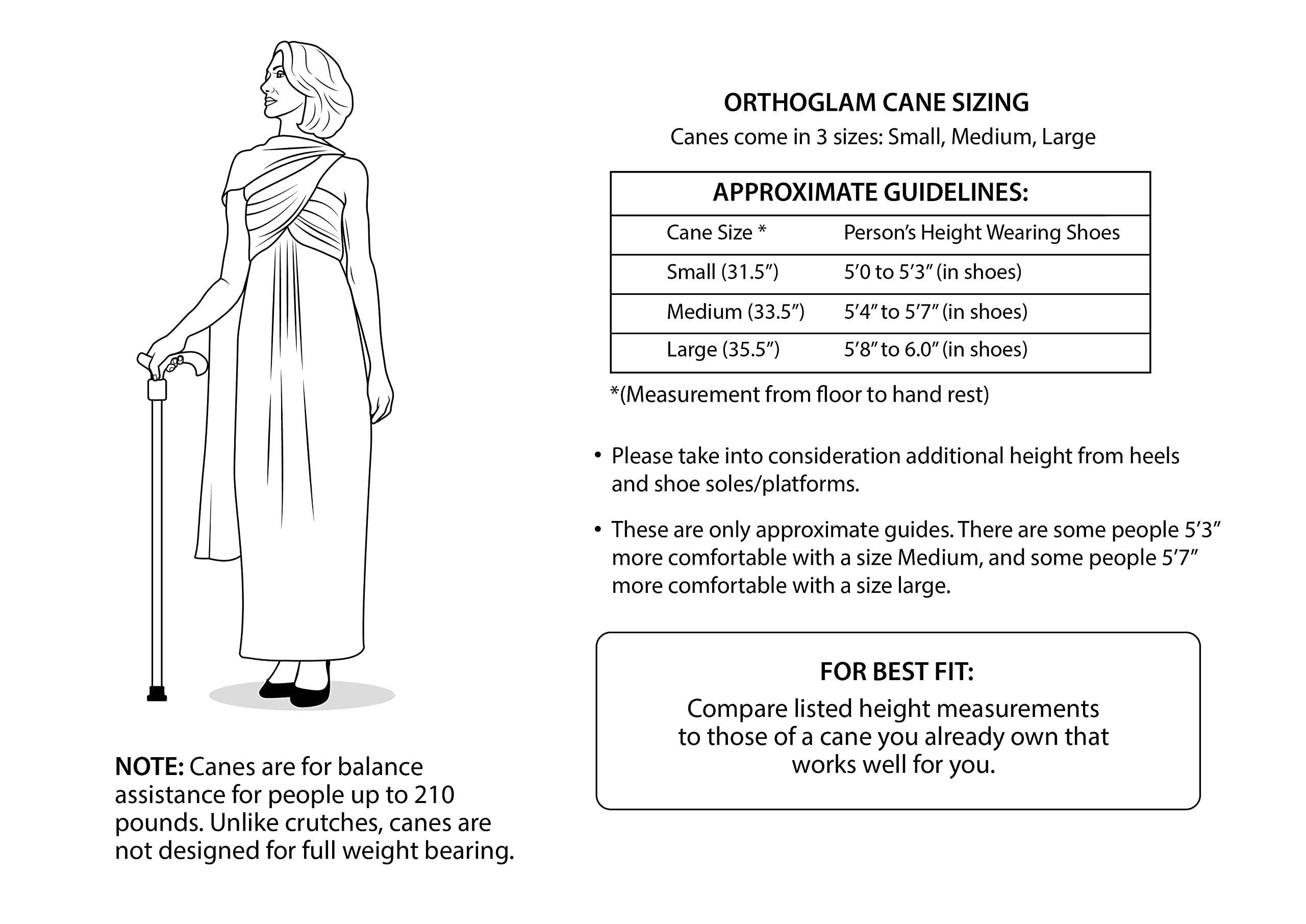 OrthoGlam OrthoGlam Emerald City Lightweight Crystal Rhinestone Bedazzled Fashion Cane - Fashionable Rhinestone Bling Wooden Walking Stick for Balance Assistance (Medium)