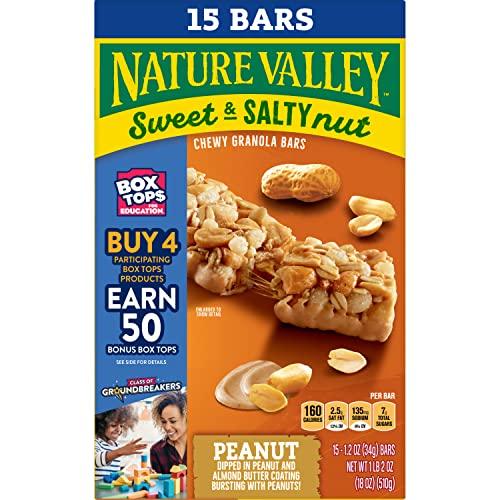 Nature Valley Nature Valley Granola Bars, Sweet and Salty Nut, Peanut, 15 Bars, 18 OZ
