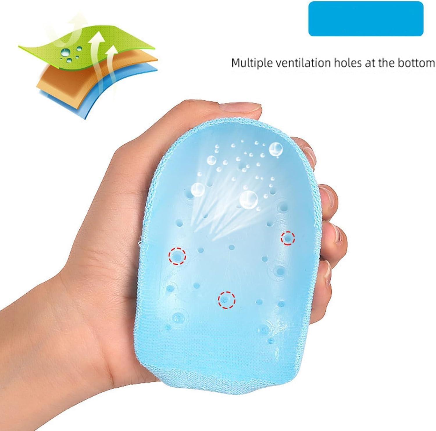 Lovejdrsiey Rizzboost Height Increase Insoles, Height Max Socks, Height Max Insoles 3 Inches,Half Height Increase Insoles, Invisible Shoe Lift Heel Pads,Foot Socks (3.5cm, Black+Pink)