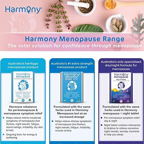 HARMONY NATURAL WOMEN'S HEALTH Harmony - Menopause Supplements for Women, Support for Hot Flashes & Irritability, Vitamin D, Magnesium & Calcium, 120 Tablets