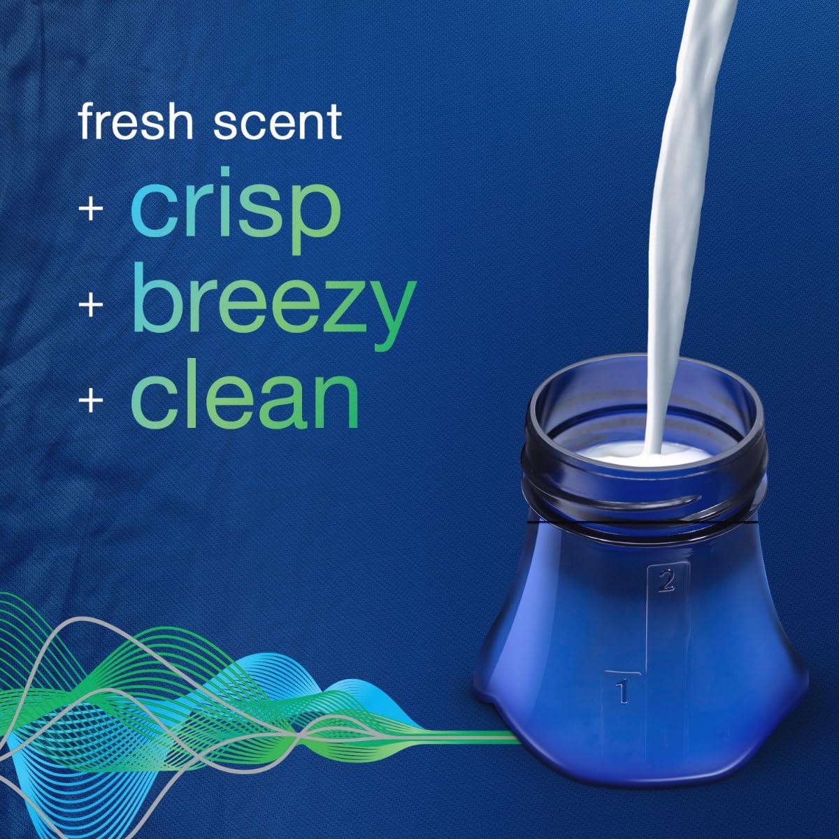 Downy Downy WrinkleGuard Liquid Fabric Softener and Conditioner, Fresh, 48 fl oz 48 Loads, Pack of 2