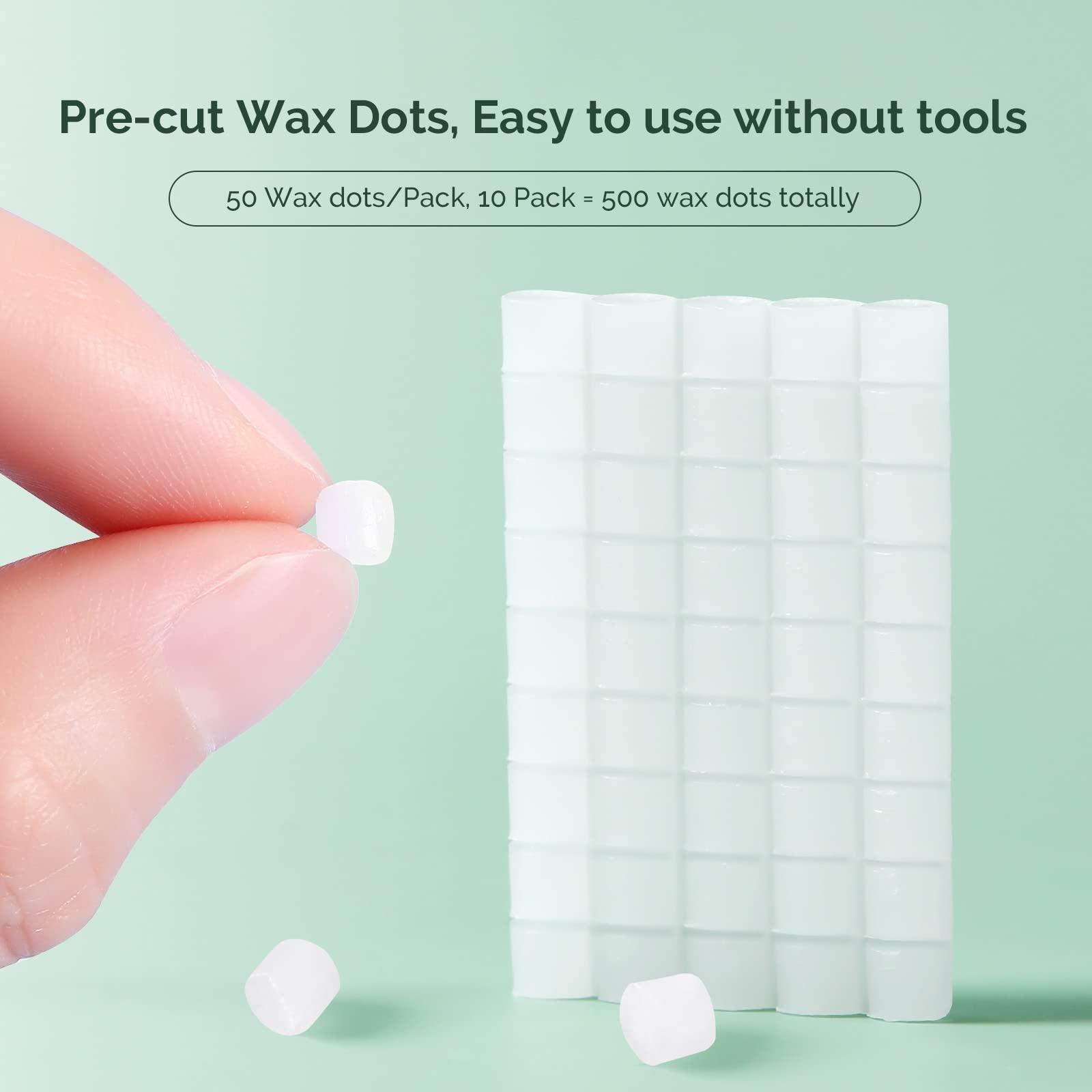 JMU JMU 10 Pack Orthodontic Wax, Precut Braces Wax, Dental Wax Braces Mint Flavored